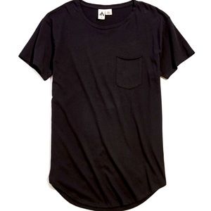 URBAN OUTFITTERS Scoop Neck Curved Hem Tee